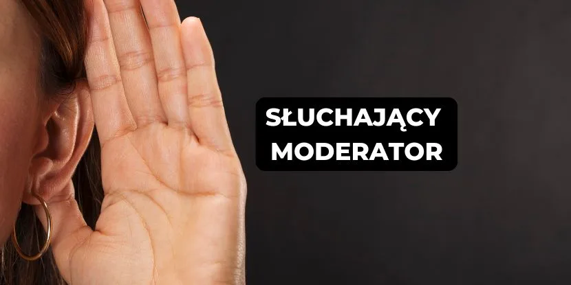 dłoń przy uchu symbolizująca uważne słuchanie