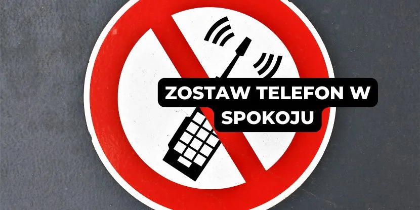 Zdjęcie przekreślonego telefonu komórkowego