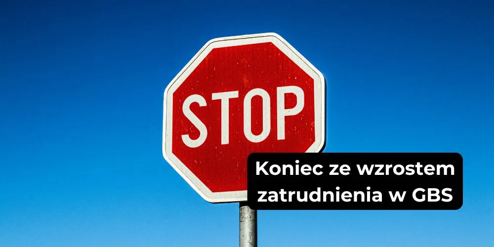 Znak stop oznaczający stop zatrudnienia